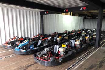 Storing Go Karts in a Shipping Container