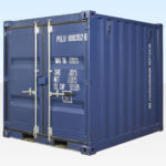 Hire a small shipping container. 8ft Blue.