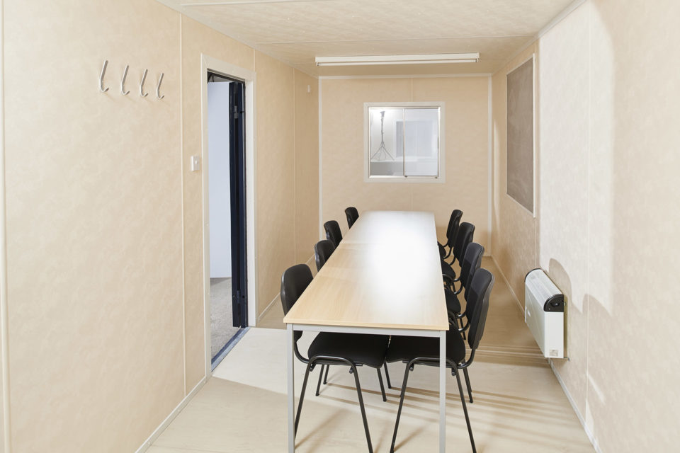 Portable Office / Meeting Room Cabin - Internal View