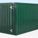 Green Flat Pack Storage Container 4m
