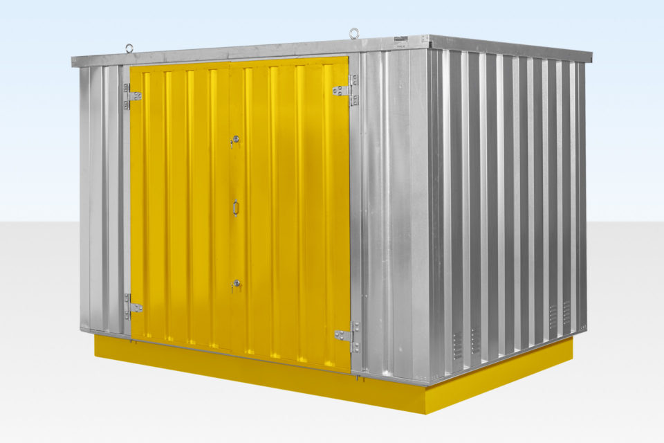 Flat Pack Chemical Storage Container - External View