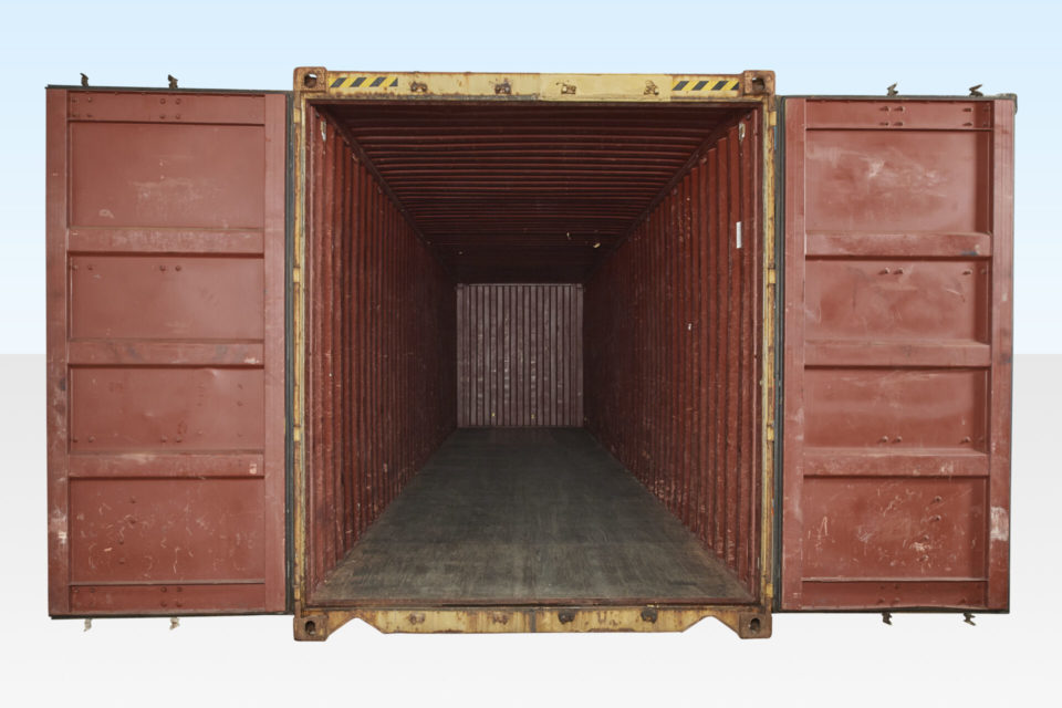 Internal View of Used High Cube Shipping Container