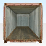 20ft Used Shipping Container - End Doors Open