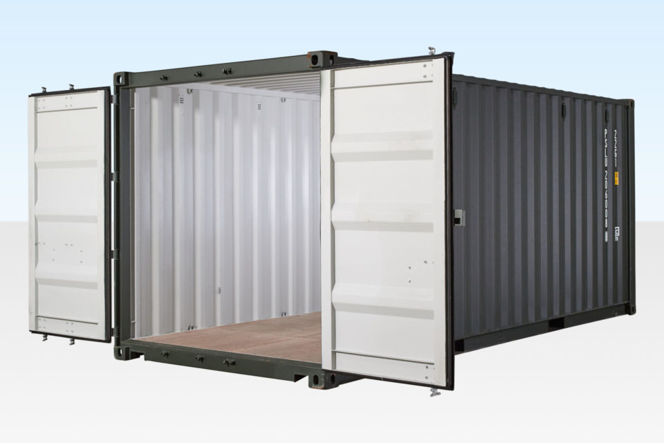 Shipping Container 20ft New / One-Trip - Doors Open