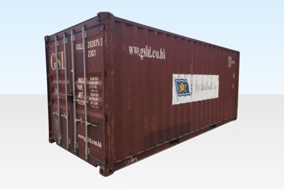 Used 20ft Shipping Container. CSC Plated for Export Shipping
