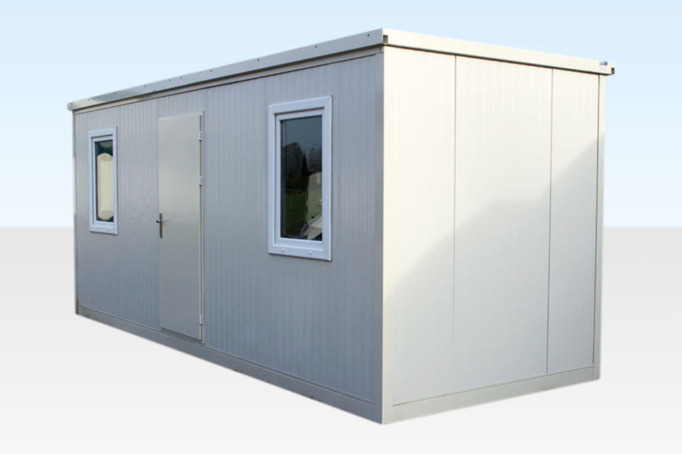 Large flat pack office cabin one door two windows