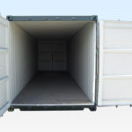 30ft Shipping Container. End Doors Open