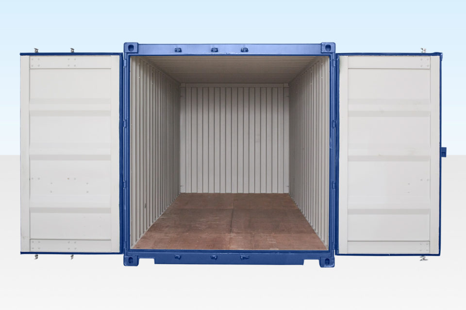 Internal View of 20ft Container - Doors Open