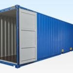 New 40ft Hi-Cube Shipping Container. Doors Fully Open