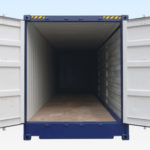 40ft High Cube Full Side Access Shipping Container. End Doors Open