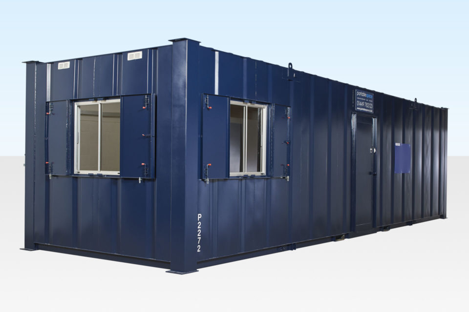 Hire a Site Office / Canteen Cabin - Steel Anti-Vandal 32ft