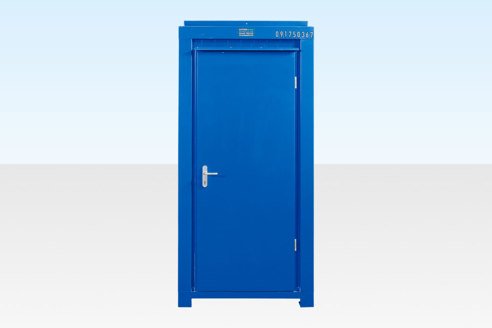 Single Mains Toilet for Hire - Cabin Closed