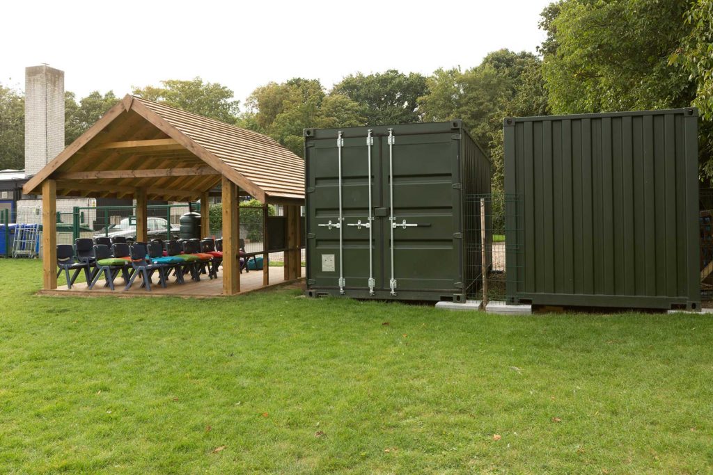 Suffolk school buy two 20ft storage containers