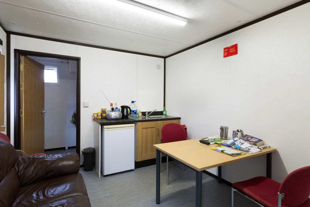 Kitchen / welfare area of jackleg cabin