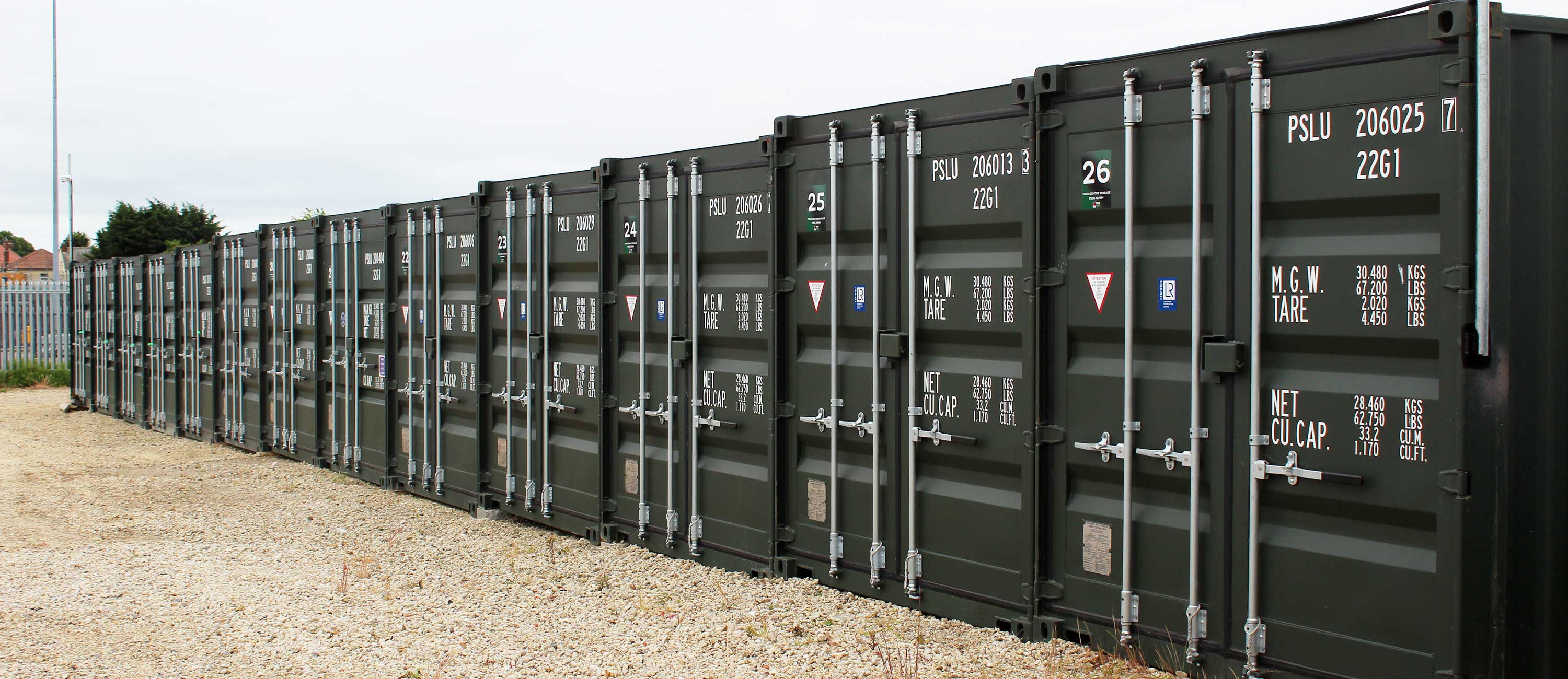 Self Storage Containers at SB Developments in Clacton, Essex