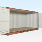 Used 20ft Open Sided Container. Side Doors Open.