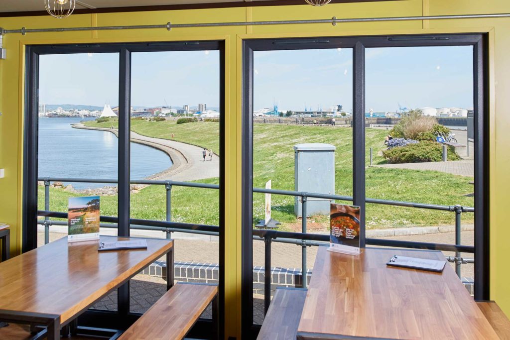 Cafe in a Shipping Container