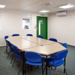 Meeting room in a modular building
