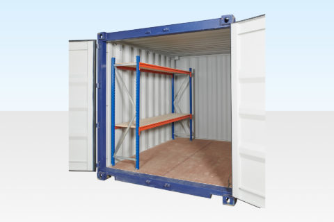 Container Racking for 10ft (Single Bay) Two Tier