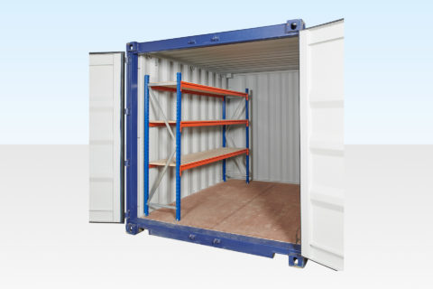 3-Tier Heavy Duty Container Racking for 10ft, 20ft, 30ft and 40ft