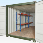 2 Tier Racking in a 20ft Container