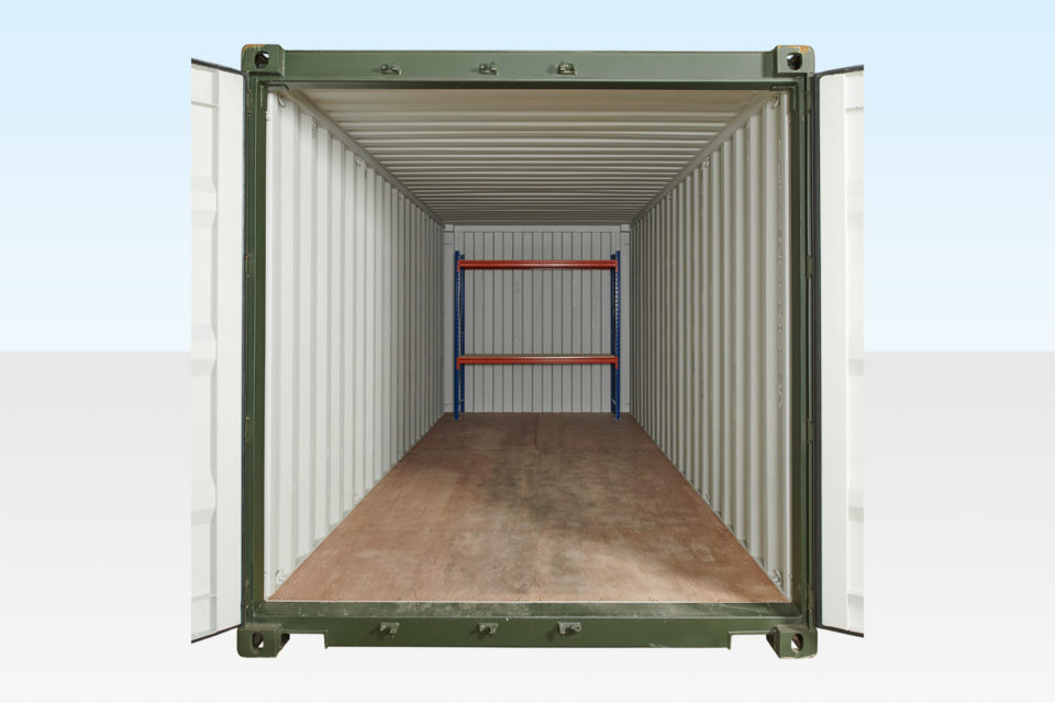 Container Racking at Rear (Two Tier)