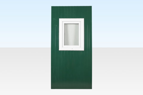 Extra window panel for flat pack office