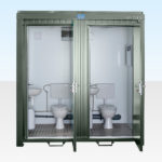 Site Toilets for Sale - Double Mains (RAL 6007)