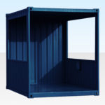Smoking Shelter for Sale/Hire RAL5013