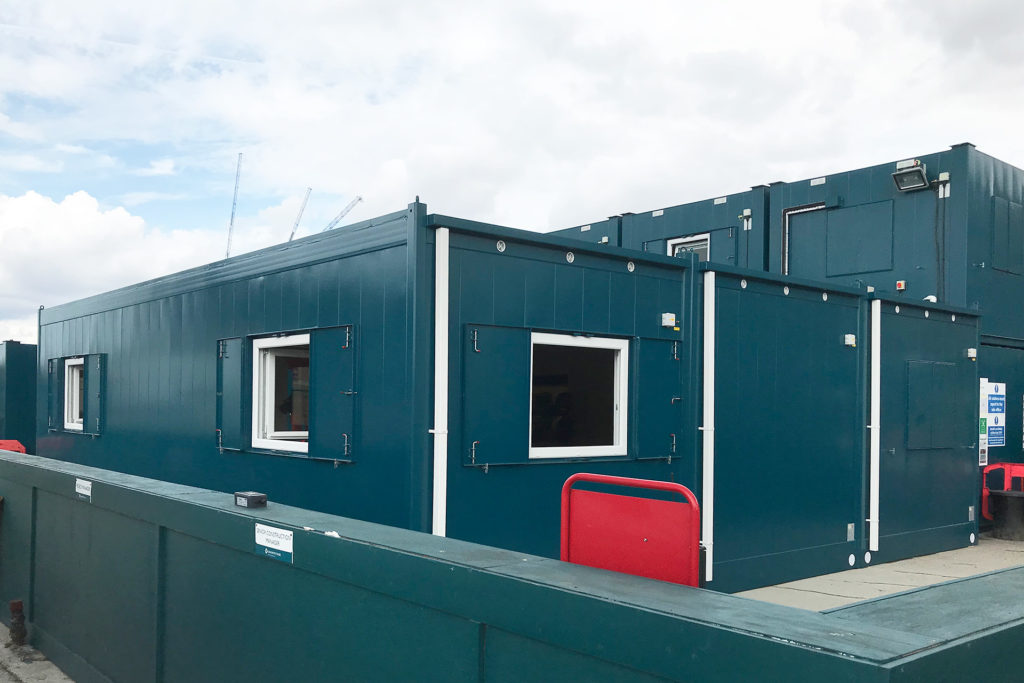 Construction Site Canteen - Exterior View