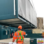 Construction Site Canteen - Lifted into Position