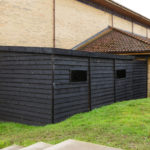 Culford School Shipping Container Clad in Timber