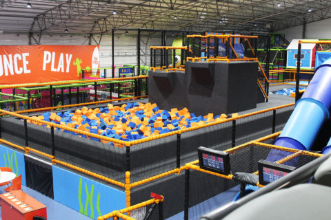 Shipping Containers and Cabins - Trampoline Park