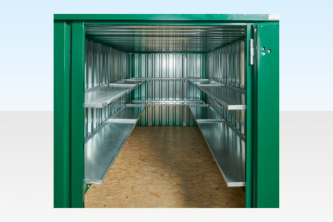 Shelving for 4m Flat Pack Containers