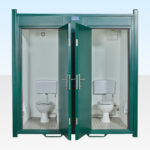 Steel Anti-Vandal Double Toilet