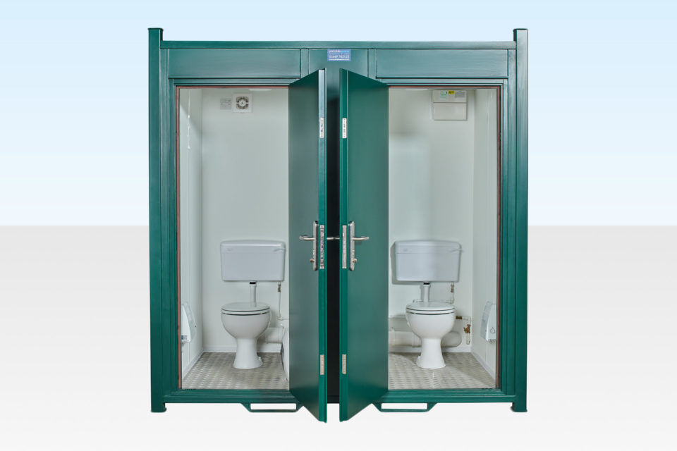 Steel Anti-Vandal Double Toilet