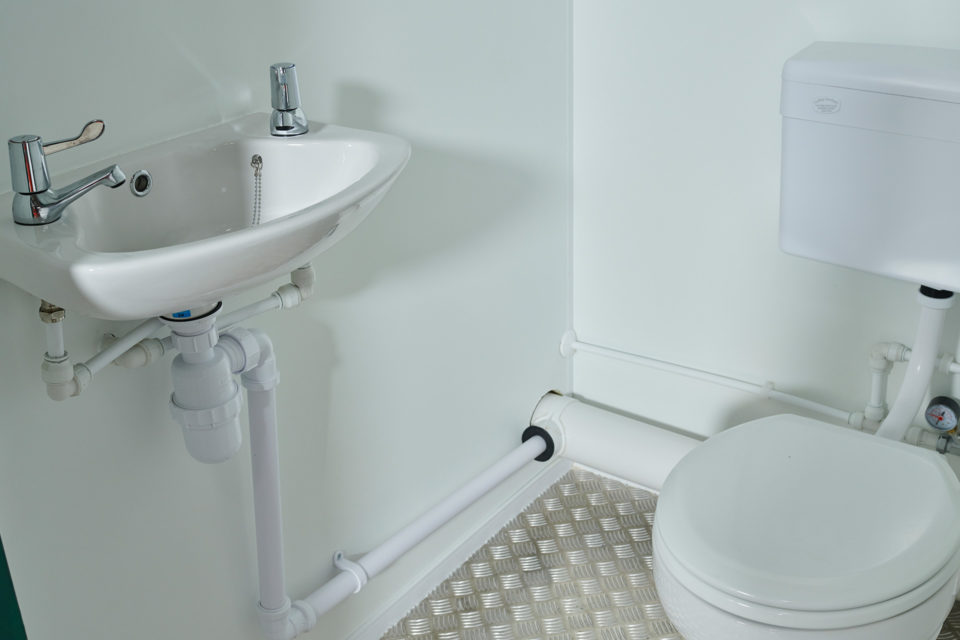 Steel AV Toilet Sink Unit