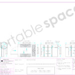 Diagram - Shelving both sides & rear of 3m flat pack container