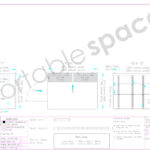 Diagram - two-tier shelving one side of 3m flat pack store