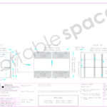 Diagram - shelving both sides of 3m store (two-tier)