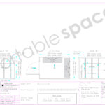 Diagram of 3m flat pack shelving - side & rear two-tier