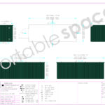 Layout Drawing 6m Flat Pack Store Green