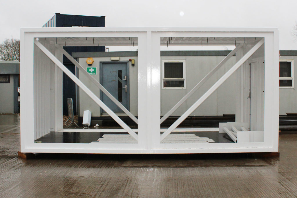 Container conversion frame