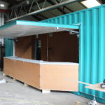 food kiosk container conversion in progress