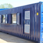 Container converted for motor sports
