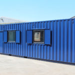 Converted container kitchen & office