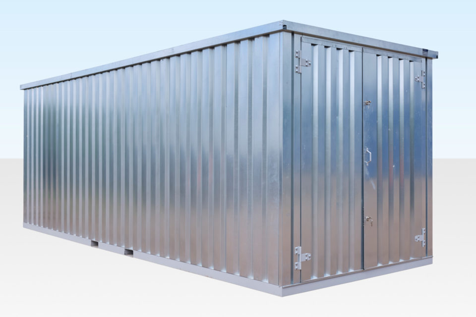 20ft Container - Side View Doors Closed